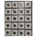 (20) Buffalo Nickels. Dates: 1921, 1925, 1926,