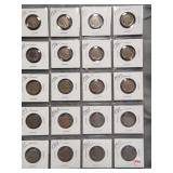 (20) Buffalo Nickels. Dates: 1926, 2-1930, 1934,