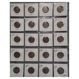 (20) Buffalo Nickels. Dates: 10-1935, 10-1936.