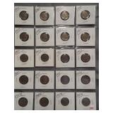 (20) Buffalo Nickels. Dates: 15-1937, 5-1937-D.