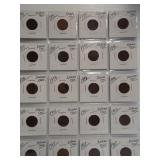 (20) Indian Head Cents. Dates: 2-1891, 2-1893,