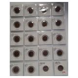 (20) Lincoln Wheat Cents. Dates: 1911, 2-1916,