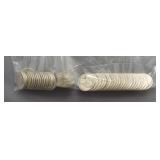 (50) Assorted Dates 1934-1939 Washington 90%