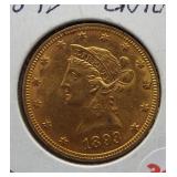 1893 $10 Liberty Head Gold Eagle.