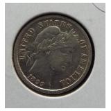 1899 Barber Silver One Dime.