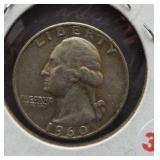 1960-D Washington Silver Quarter.