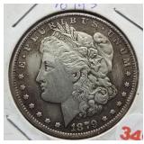 1879-S Morgan Silver Dollar.