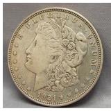 1921 Morgan silver dollar.