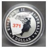 2013 Australian Kookaburra Once .999 Silver