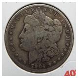 1904-S Morgan silver dollar.