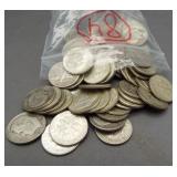 (84) Roosevelt 1964 and earlier silver dimes of