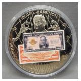 American Mint BU Woodrow Wilson 100,000 Bank note