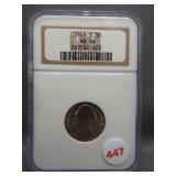 1945-S Jefferson nickel. NGC MS66.