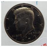 1977-S Kennedy half dollar.