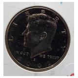 2002-S Kennedy half dollar.