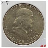 1949-S Franklin half dollar
