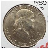 1950-D Franklin half dollar