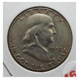 1952 Franklin half dollar