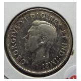 1940 Canadian half dollar.