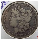1878 Morgan Silver Dollar.