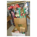 Christmas items including Stepping Santa, Santa Christmas items including Stepping Santa, Santa