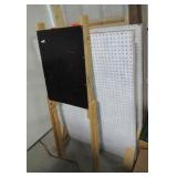 (2) Peg boards and child (2) Peg boards and child