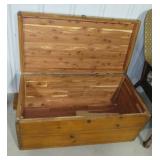 Vintage cedar chest. Measures 16" h x 36" w x 18" Vintage cedar chest. Measures 16" h x 36" w x 18"