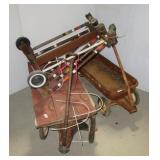 (2) Wagons and croquet set (No balls). Note: All (2) Wagons and croquet set (No balls). Note: All