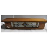 Light up wall shelf. Measures 22" long. Light up wall shelf. Measures 22" long.