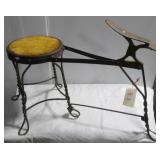 Vintage shoe shiners stool.