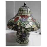 Like new stained glass style electric light. Like new stained glass style electric light.