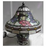 Like new stained glass style electric light. Like new stained glass style electric light.