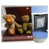 Jewelry box, wood faced bears and things