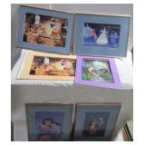 (4) Disney framed lithographs including