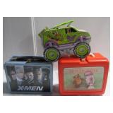 (3) Lunch boxes including Star Wars, X-Men and