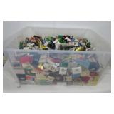 Tote with lid filled with enormous amount of Tote with lid filled with enormous amount of