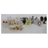 Dutch shoes, small glasses, various salt and Dutch shoes, small glasses, various salt and