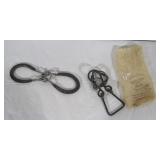 Set of (2) Diamond decorative horseshoes. Set of (2) Diamond decorative horseshoes.