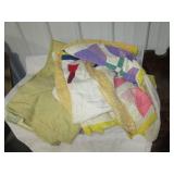 (2) Vintage quilts including one homemade.