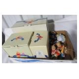 (3) Pooh and Friends figurines with boxes, (7)