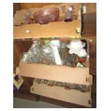 (3) Boxes of glassware including candle stick (3) Boxes of glassware including candle stick