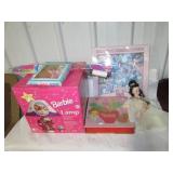 (20+) Barbie Keepsake ornaments, doll clothes and