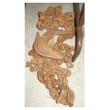 (2) Large tow chains with hook. (2) Large tow chains with hook.