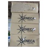 (4) Seneca Florescent wall sconces in original (4) Seneca Florescent wall sconces in original