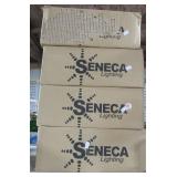 (4) Seneca Florescent wall sconces in original