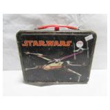 Vintage metal Star Wars lunch box with thermos.