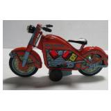 Tin Harley Davidson motorcycle. Measures 9".