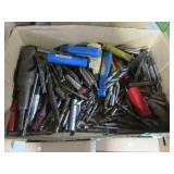 Large group of drill bits, various cutting bits,