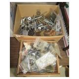 Large variety of hardware including bolts, nuts,