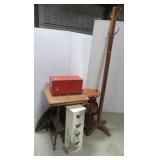 Coat rack, two tier table, three tier table,